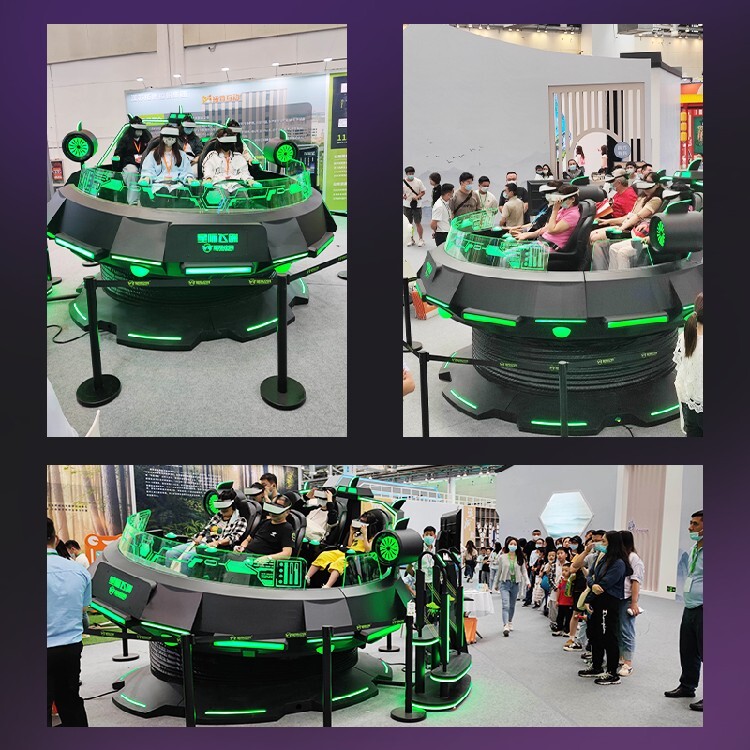 vr心理减压智能星际飞碟射击游戏科技体验馆设备VR飞碟(图1)
